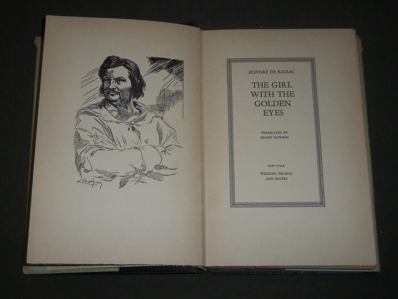 1930 THE GIRL WITH THE GOLDEN EYES BOOK TRANSLATED BY ERNEST DOWSON - KD 4915