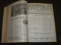 1922 JANUARY-DECEMBER JOURNAL OF EDUCATION BOUND VOLUME - COMPLETE YEAR - R 932