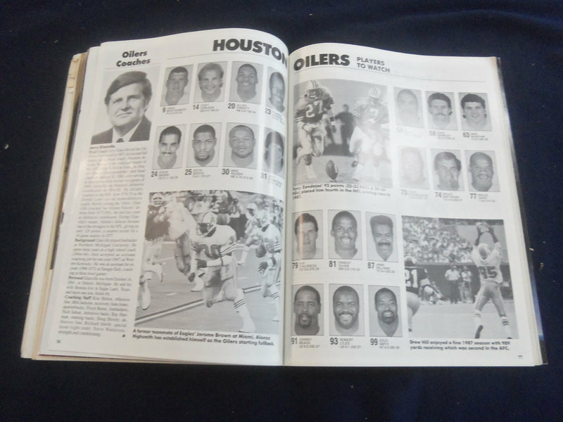 1988 OCTOBER 2 GAMEDAY MAGAZINE- PHILADELPHIA EAGLES VS HOUSTON OILERS - F 250L