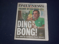 2021 FEBRUARY 17 NEW YORK DAILY NEWS NEWSPAPER -GOV. CUOMO WANTS TO LEGALIZE POT