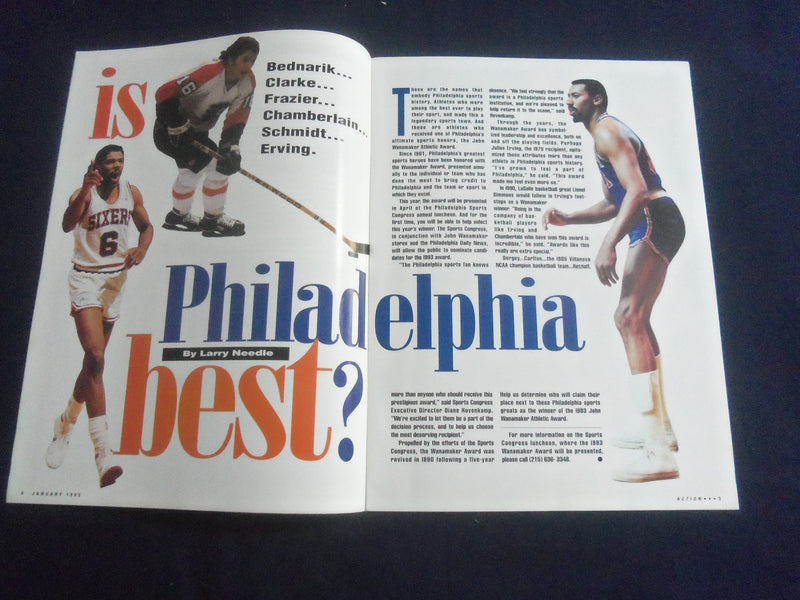 1993 JANUARY ACTION MAGAZINE - THE SPECTRUM - PHILADELPHIA, PA - SP 6483Z