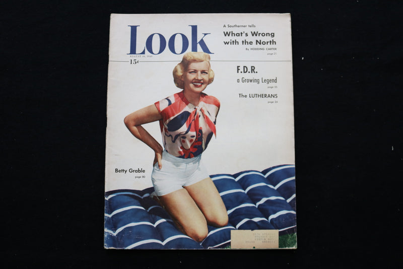 1949 AUGUST 16 LOOK MAGAZINE - BETTY GRABLE COVER - E 10170