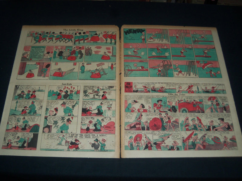 1936 JULY 5 PHILADELPHIA INQUIRER SUNDAY COLOR COMICS - 3 SECTIONS - NT 7397