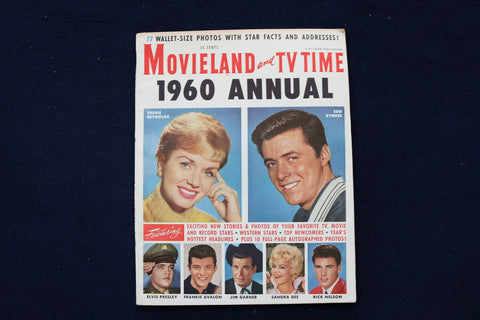 1960 MOVIELAND AND TV TIME ANNUAL MAGAZINE - DEBBIE REYNOLDS COVER - E 19233