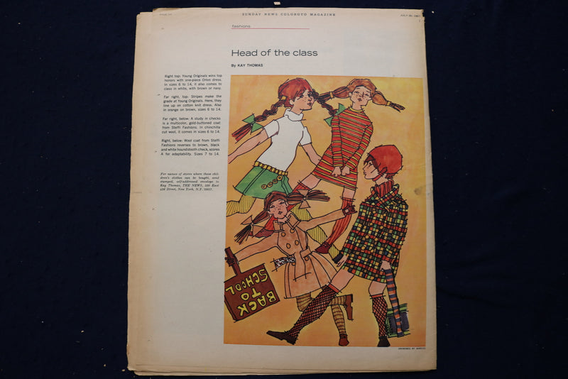 1967 JULY 30 SUNDAY NEWS COLOROTO MAGAZINE -SAN ANTONIO - CANDY BERGEN - E 23224