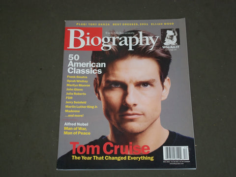 2001 DECEMBER BIOGRAPHY MAGAZINE - TOM CRUISE COVER - B 3750