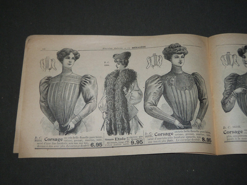 1905 NOUVELLES GALERIES MENAGERE GRANDES OCCASIONS FRENCH CATALOGUE - FR 723