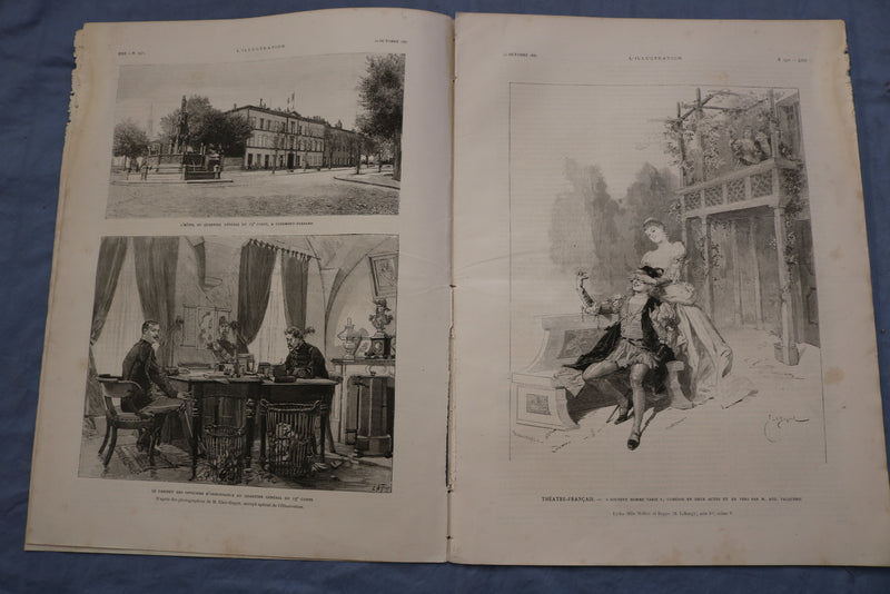 1887 OCT 22 L'ILLUSTRATION JOURNAL UNIVERSEL-GENERAL BOULANGER- FRENCH - NP 8551