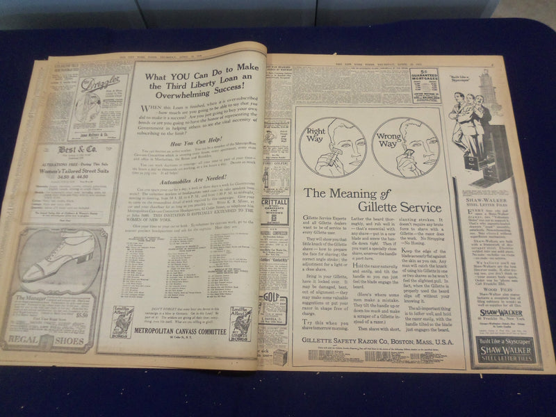 1918 APRIL 18 NEW YORK TIMES - HAIG REGAINS GROUND BUT LOSES IT AGAIN - NT 8224