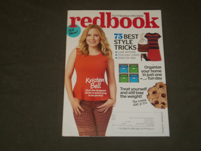 2013 SEPTEMBER REDBOOK MAGAZINE - KRISTEN BELL COVER - B 1585