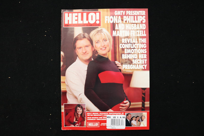 1999 JAN 23 HELLO! MAGAZINE - FIONA PHILLIPS & MARTIN FRIZELL COVER - E 25768