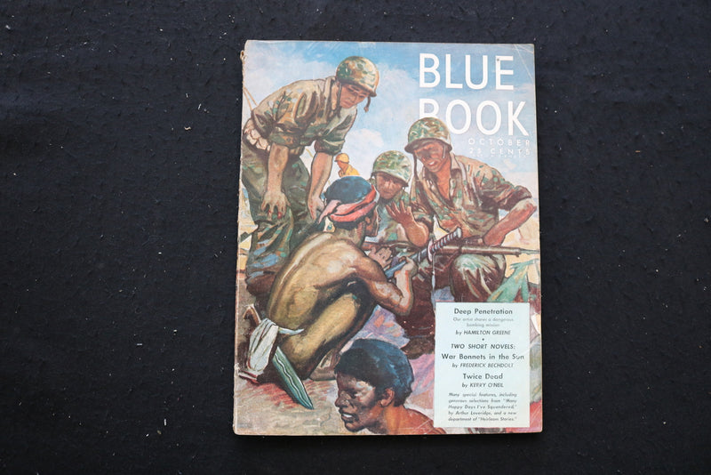 1944 OCTOBER BLUE BOOK MAGAZINE - HERBERT MORTON STOOPS COVER - E 10275