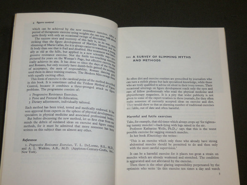 1964 FIGURE CONTROL BOOK BY ERIC TAYLOR - EXERCISE DIET POSE - J 6144