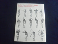 1964 FOOTBALL RULES IN PICTURES MAGAZINE - PROFESSSIONAL AND COLLEGE - SP 6481A