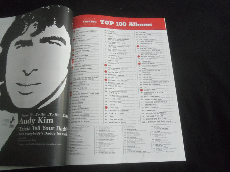 1969 MARCH 15 CASH BOX MAGAZINE - B.J. THOMAS COVER - SP 9337Y