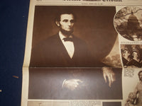 1929 FEB 10 NEW YORK HERALD TRIBUNE GRAVURE SECTION - LINCOLN PORTRAIT - NP 4991