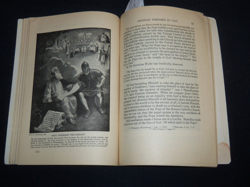1929 THE POPE KING AGAIN SOFTCOVER BOOK BY ALONZO BAKER - J 9293