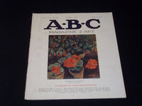 1926 AUGUST A.B.C. MAGAZINE D'ART MAGAZINE - NICE FRENCH ART ISSUE - E 3422