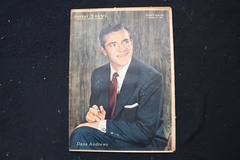1955 SEP 25 SUNDAY NY NEWS COLOROTO MAGAZINE - DANA ANDREWS COVER - E 26165