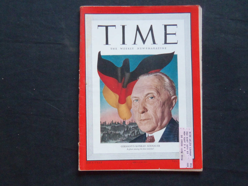 1949 DECEMBER 5 TIME MAGAZINE - GERMANY'S KONRAD ADENAUER - T 1203
