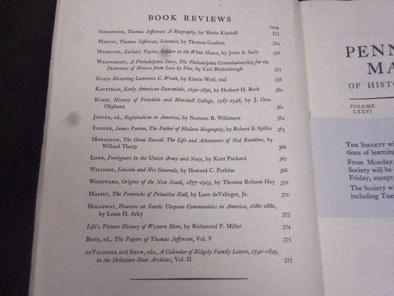 1952-1967 THE PENNSYLVANIA MAGAZINE LOT OF 22 DIFFERENT ISSUES - O 1805