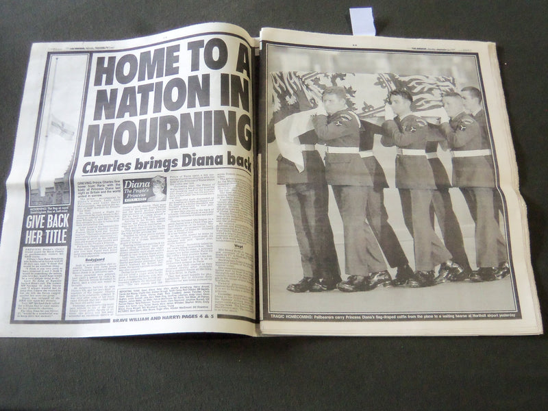 1997 SEPTEMBER 1 IRISH MIRROR DIANA NEWSPAPER 1961-1997 - NICE PHOTOS - NP 2640