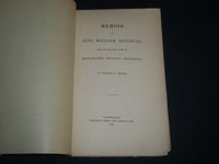 1879 MEMOIR OF HON. WILLIAM SULLIVAN BY THOMAS C. AMORY BOOK - J 4503