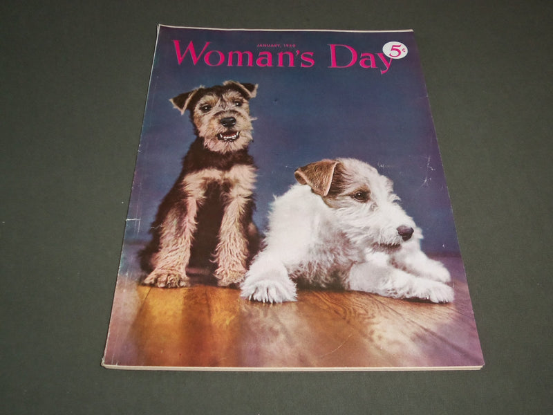 1950 JANUARY WOMAN'S DAY MAGAZINE - DOGS COVER - SP 7477