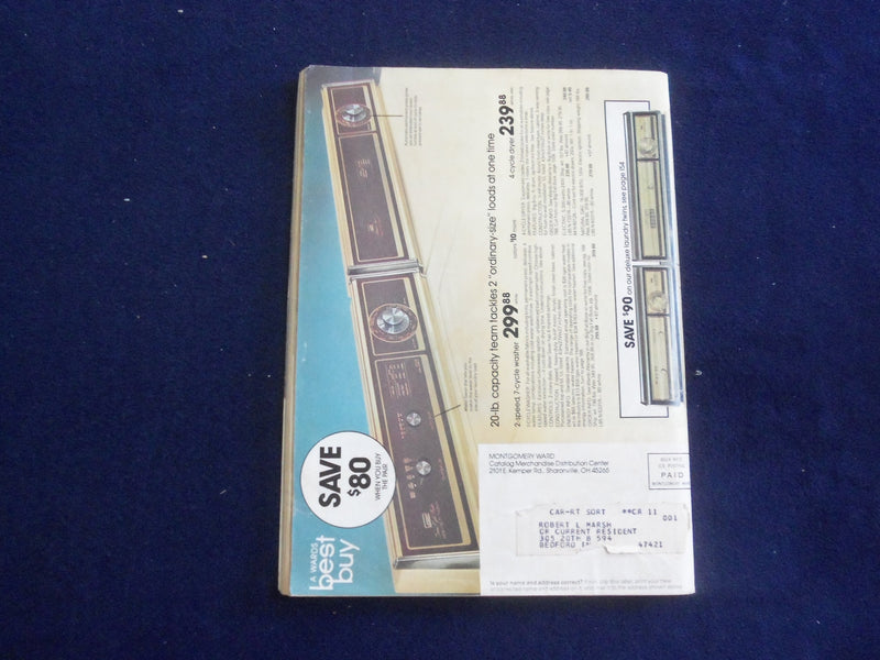 1981 MONTGOMERY WARD 109TH ANNIVERSARY CATALOG - SHARONVILLE, OHIO - J 8472