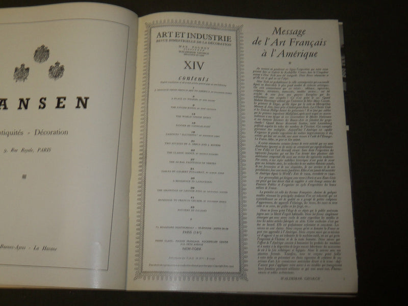 1949 JANUARY ART ET INDUSTRIE MAGAZINE XIV - FRENCH - GREAT PRINTS - B 5436
