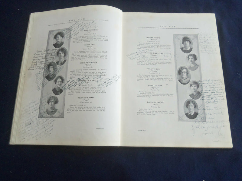 1927 THE WEB MARJORIE WEBSTER SCHOOL YEARBOOK - WASHINGTON, DC - YB 2719