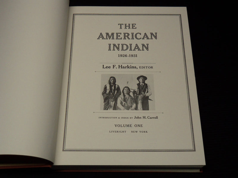 1970 THE AMERICAN INDIAN 2 VOLUME BOXED SET LEE HARKINS- VOLUME 1 & 2 - KD 3970B