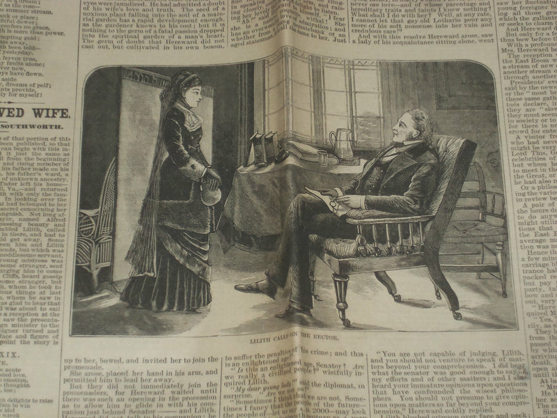 1881-1882 THE NEW YORK LEDGER NEWSPAPER - LOT OF 3 - NP 5081