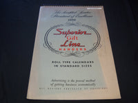 1956 SUPERIOR GIFT LINE HANGERS CALENDAR SALESMAN SAMPLE SHEETS BOOK - C 5