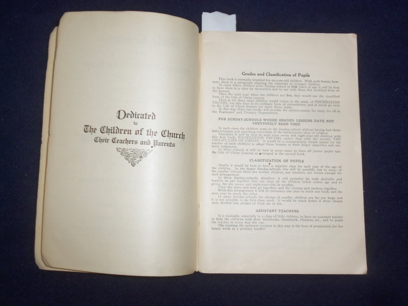 1918 BIBLE LESSON FOR THE SUNDAY SCHOOL AND THE HOME - J 9475
