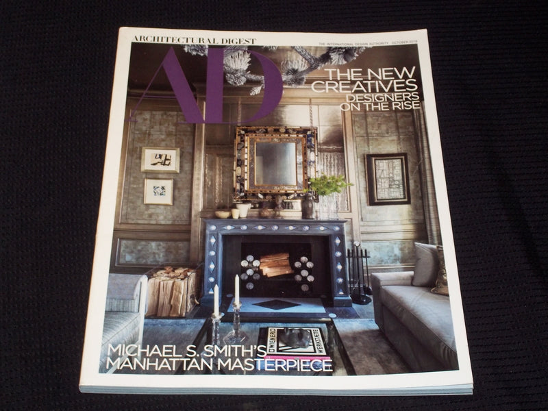 2018 OCTOBER ARCHITECTURAL DIGEST MAGAZINE - NEW CREATIVES FRONT COVER - E 3524