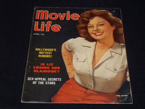 1953 APRIL MOVIE LIFE MAGAZINE - SUSAN HAYWARD FRONT COVER - E 3007
