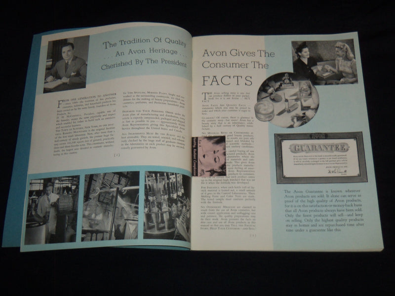 1941 THE AVON COUNSELOR MERCHANDISE CATALOGUE - NICE PHOTOS - J 9032