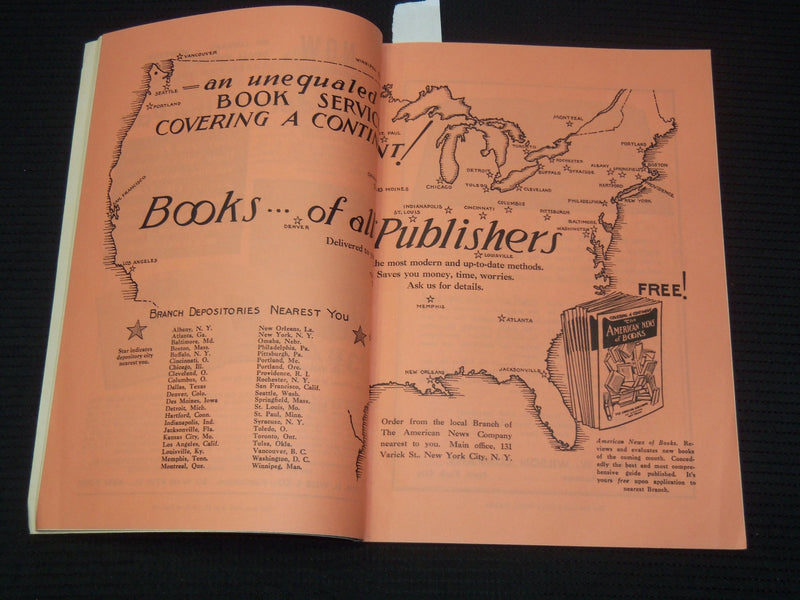 1937 WILSON BULLETIN FOR LIBRARIANS LOT OF 2 - H. W. WILSON COMPANY - K 2108