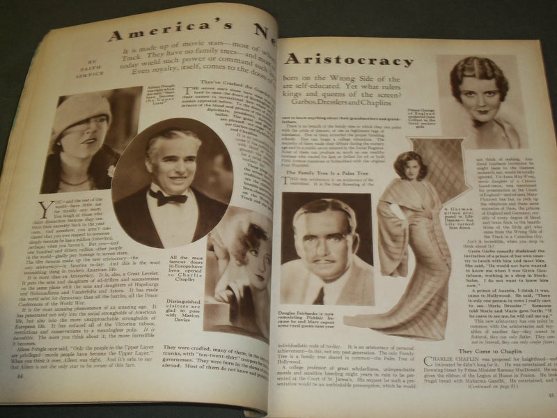 1932 JANUARY MOTION PICTURE MOVIE MAGAZINE - GRETA GARBO COVER - M 367