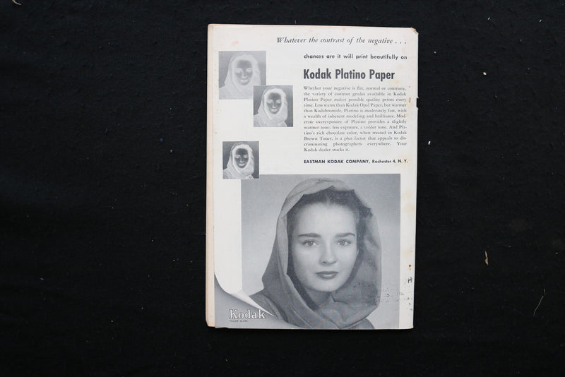 1951 MARCH THE CAMERA MAGAZINE - WOMAN IN PINK POND HAT COVER - K 357