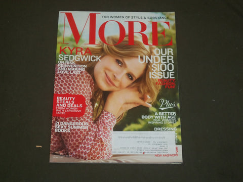 2012 JULY/AUGUST MORE MAGAZINE - KYRA SEDGWICK COVER - B 2328