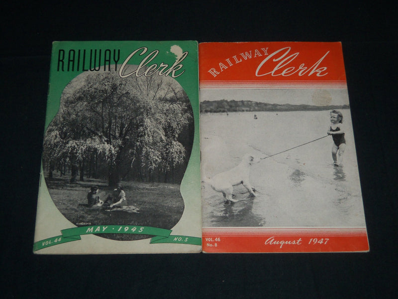 1945-1947 RAILWAY CLERK MAGAZINE LOT OF 4 - RAILROAD - TRAINS - O 291