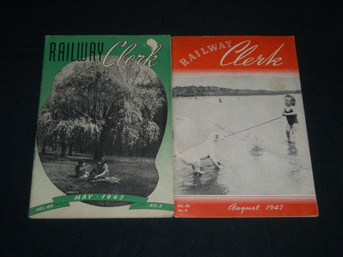 1945-1947 RAILWAY CLERK MAGAZINE LOT OF 4 - RAILROAD - TRAINS - O 291
