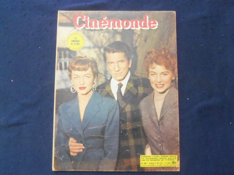 1953 MAY 22 CINEMONDE MAGAZINE- LAAGE & GELIN COVER - FRENCH EDITION - SP 4868L