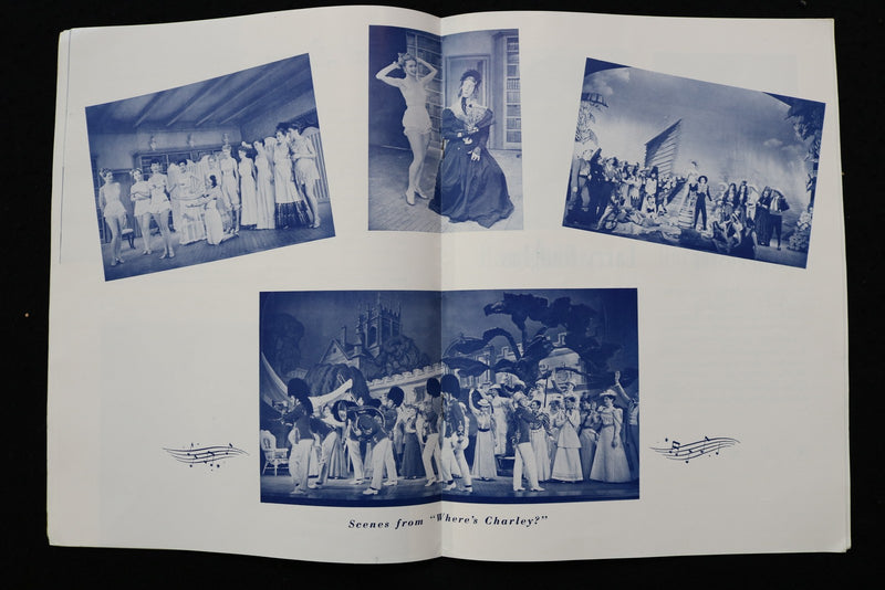1950'S WHERE'S CHARLEY? PROGRAM - RAY BOLGER INSCRIBED - K 2825
