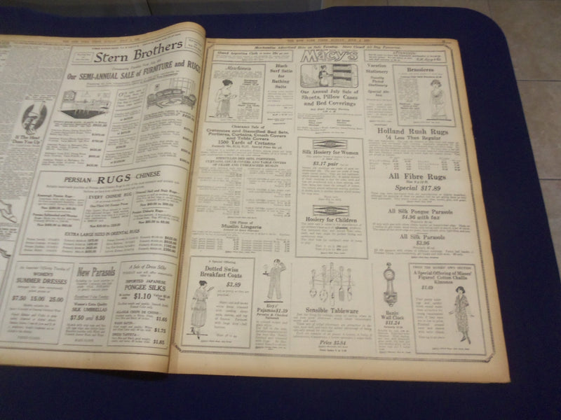 1920 JULY 4 NEW YORK TIMES - CONVENTION ADJOURNS TO 10 A.M. MONDAY - NT 9320