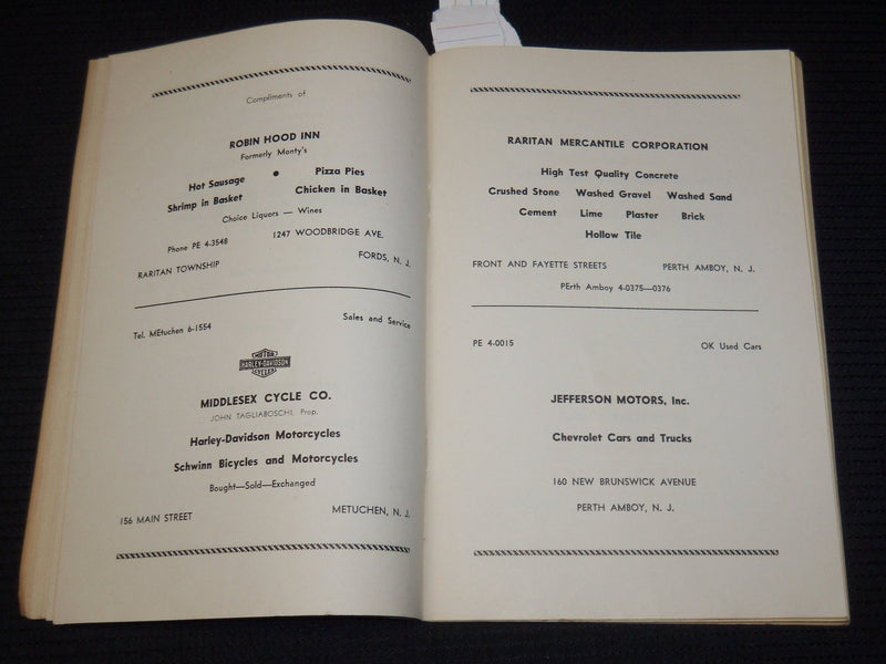 1953 OCTOBER 4 INSTITUTION OF METUCHEN LODGE NO. 1914 PROGRAM - K 96