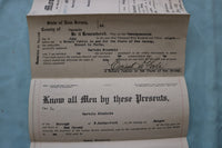 1938-1939 NEW JERSEY MORTGAGE AND PROPERY SALE CONTRACT - LOT OF 2 - K 2576