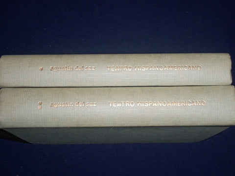 1963 TEATRO HISPANOAMERICANO BY AGUSTIN DEL SAZ VOLUME LOT OF 2 SPANISH- KD 2473